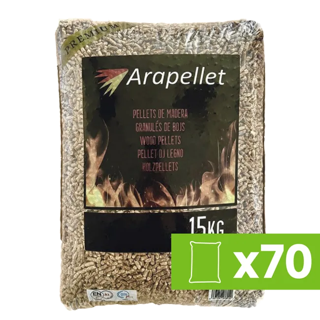 Arapellet, 70 sacchi da 15 kg
