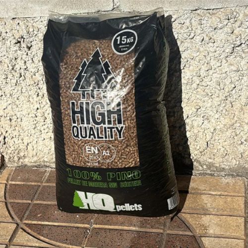 Pellet HQ premium, pallet da 65 sacchi, 975 kg totali
