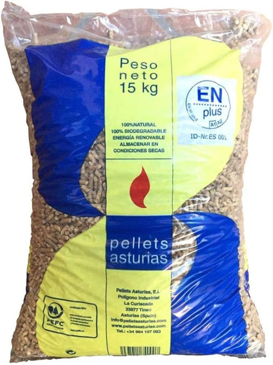 Pellet Asturias, 2 pallet da 144 sacchi