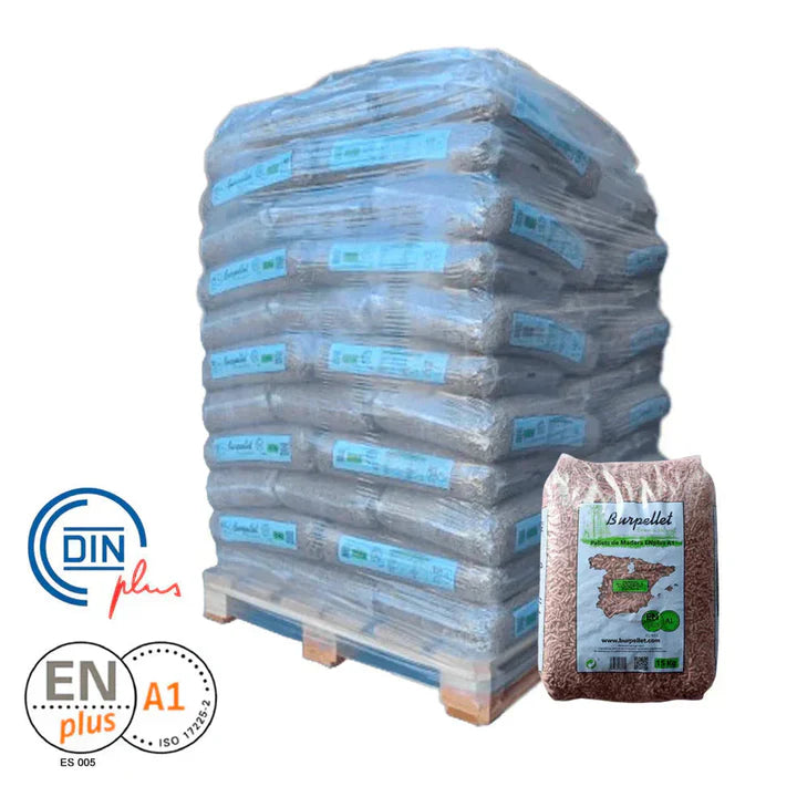 Pellet Burpellet ENplus, 6 pallet, 462 sacchi da 15 kg